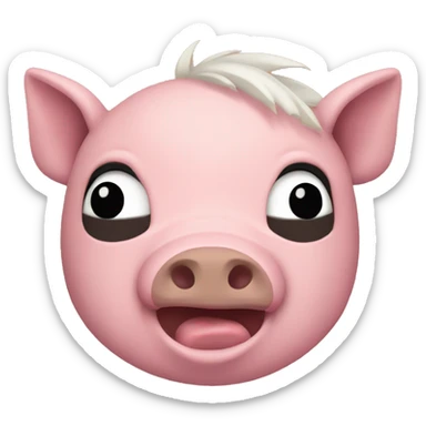 Puerco con sueño  sticker