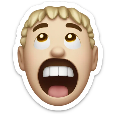 Happy cry salut sticker