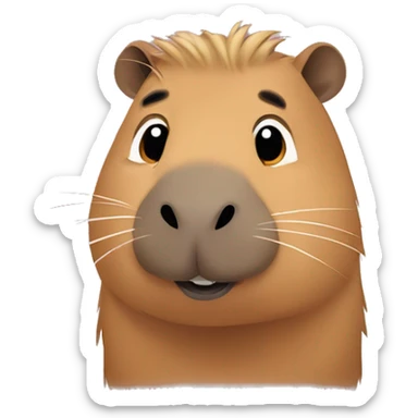 Cute capybara ￼ sticker