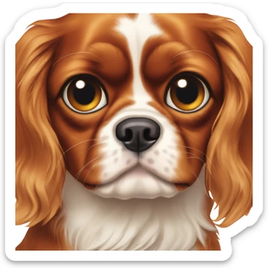 Cavalier King Charles with one eye  sticker