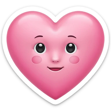 Make a pink heart with a cute R in the middle sticker