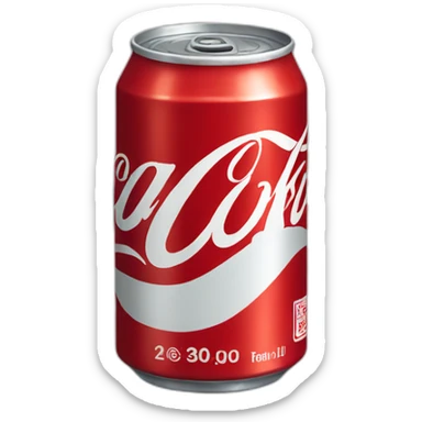 Coke can sticker