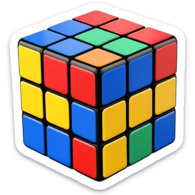 Rubiks cube sticker