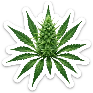 cannabis bud sticker