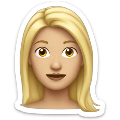 Mujer rubia voladora sticker