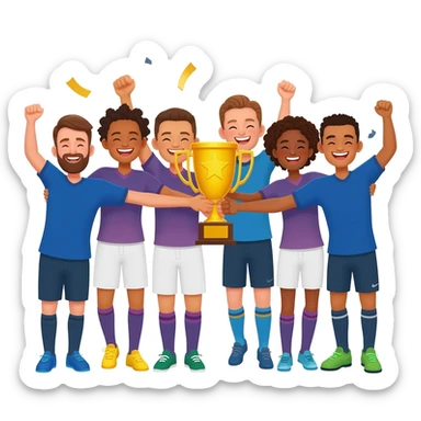 One team: We all have individual goals and reasons for being here, but we never forget we’re playing the same game. When one of us wins, we all win, and we have fun while doing it. sticker