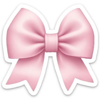 Light pink bow  sticker