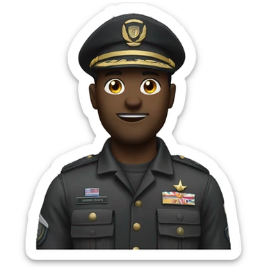 Emoji for an release captain on call duty scheudler sticker