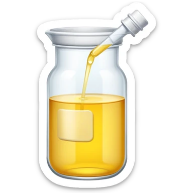 Urine sample sticker