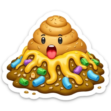 Puking barf sick sticker