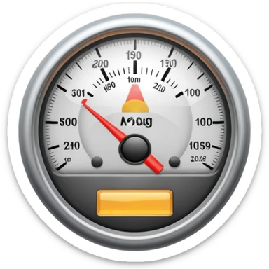 a meter gauge sticker