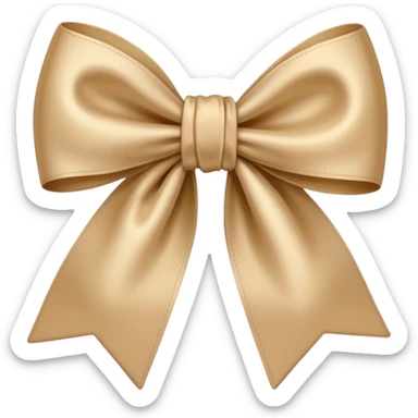 Moño beige  sticker