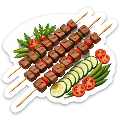 beef kebab sticker