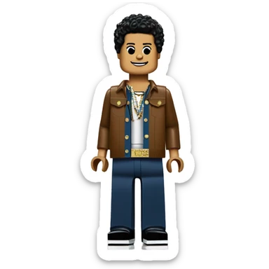 BRUNO MARS lego full body sticker