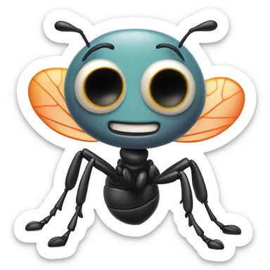 cute cartoon kawai Ant sticker