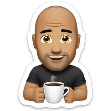 The rock take coffe sticker