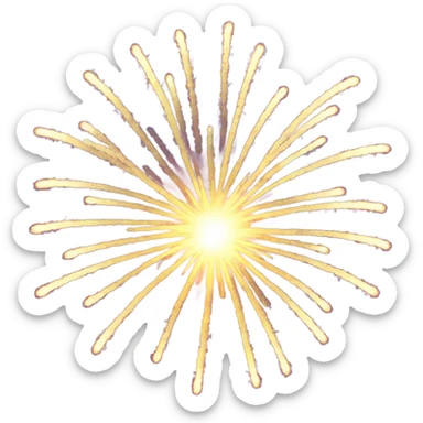 Fireworks in the sky sticker
