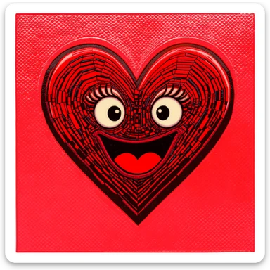 emo heart sticker