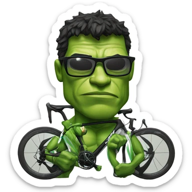 hulk pro cyclist sticker