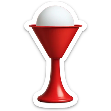 Ping pong ball in air red solo cup sticker