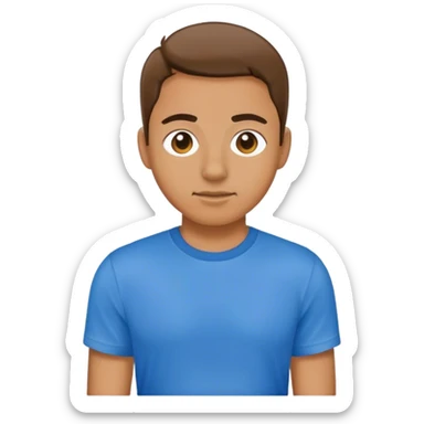 Blue T shirt  sticker