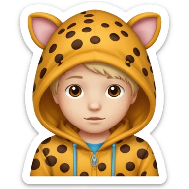Animal Hoodie Kid sticker