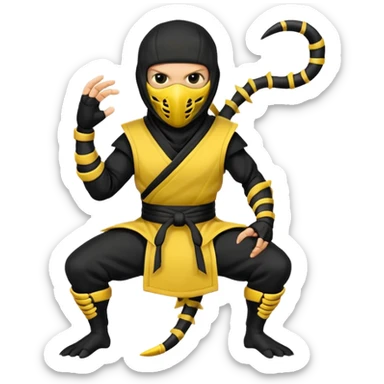 scorpion mortal kombat sticker