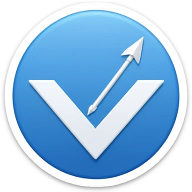 Mack a one Instagram blue tick in circle and aroows sticker