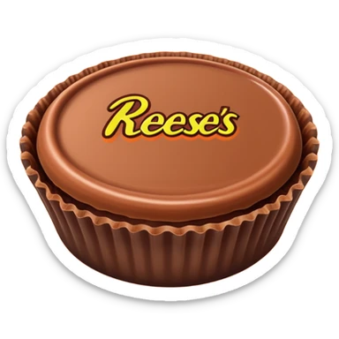 reeses peanut butter cup exact same replica sticker