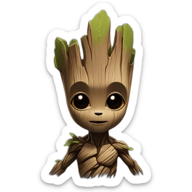 guardians of the galaxy rocket groot sticker