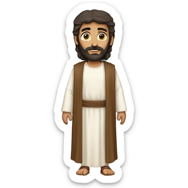 peter, a middle eastern disciple of jesus during biblical times, full body sticker
