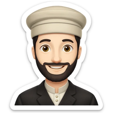 orthodox jew smirking sticker