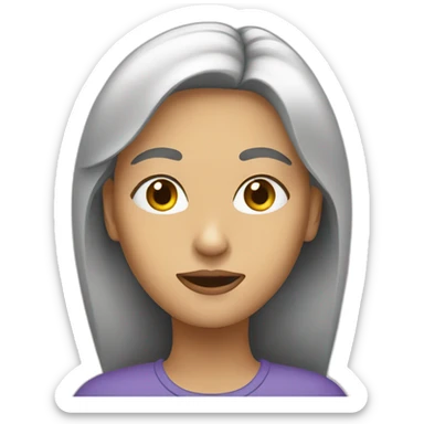 woman wondering sticker