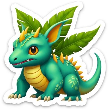 Epic exotic lush complex detailed aesthetic-scenic-Fakémon-creature sticker