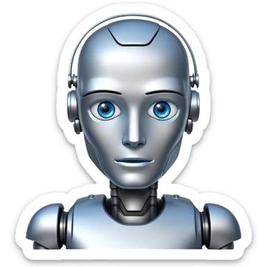 Ai robot man  sticker