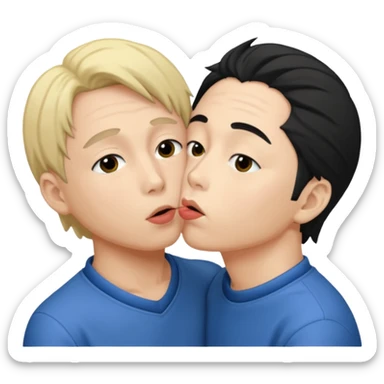 gojo satoru jujutsu kaisen kissing geto suguru sticker