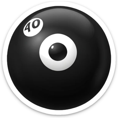 Black pull Ball with MB written on it. Nothing else no holes or anything. sticker