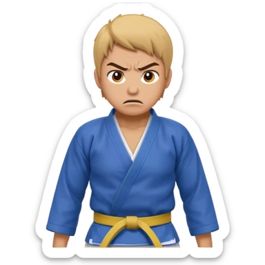 angry judo sticker