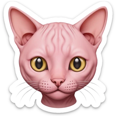 Hairless cat sticker
