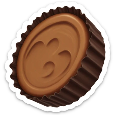 Peanut butter cup sticker