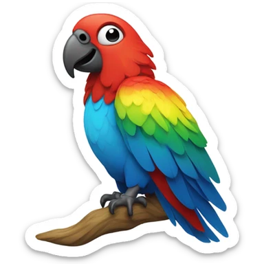 A parrot sticker
