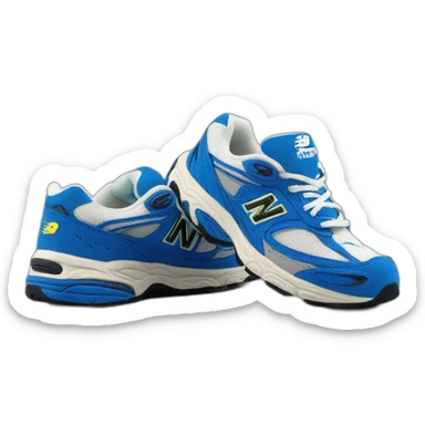 Sneakers new balance 2002r blue sticker