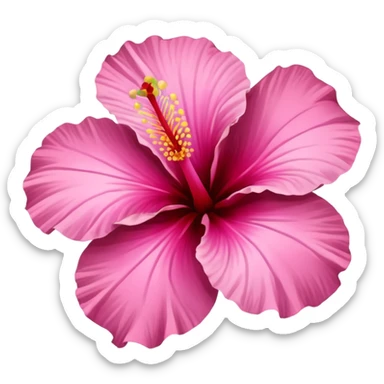 Aesthetic hibiscus sticker