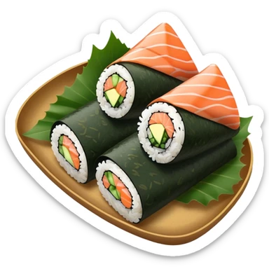 temaki handroll sushi sticker