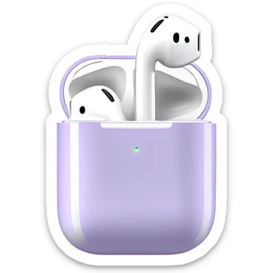light purple air pods sticker