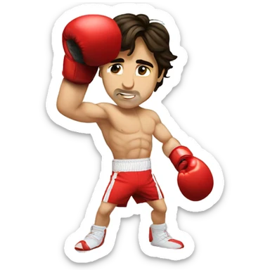 Justin Trudeau boxing sticker