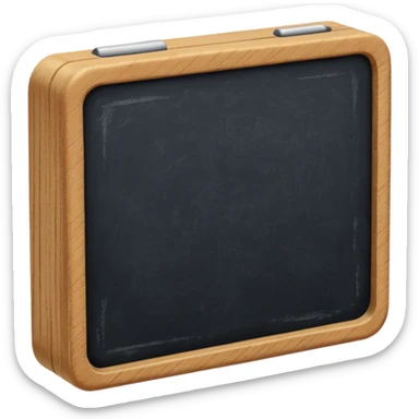 Chalkboard eraser sticker