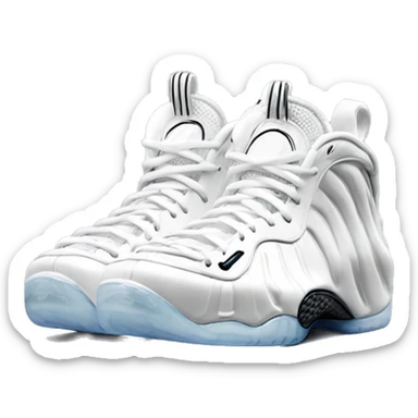 full white foamposite emoji sticker