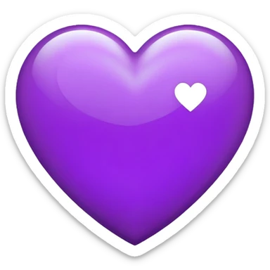 BTS logo purple heart sticker