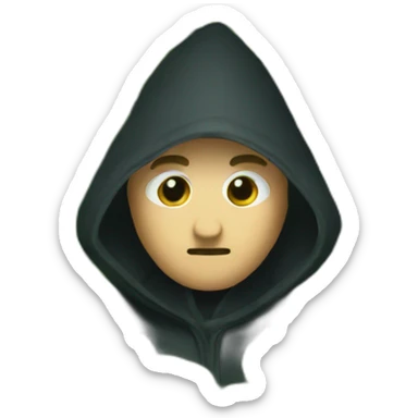 medieval evil spy hidden behind bush sticker